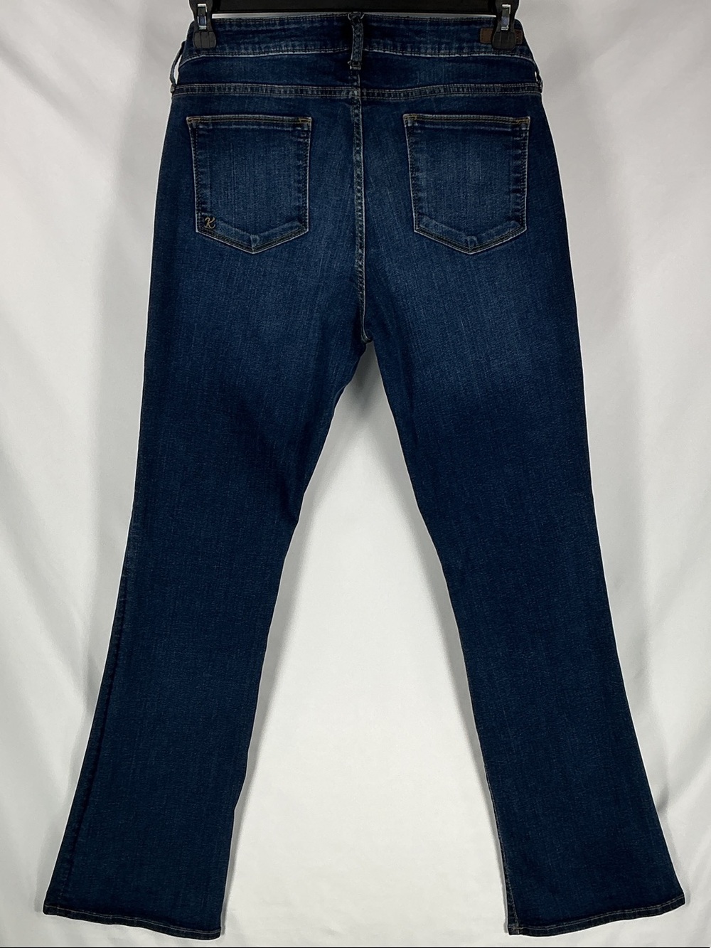 Kut from the Kloth Baby Bootcut Jeans 14S Dark Wash High Rise Stretch Denim Slim - Picture 2 of 16